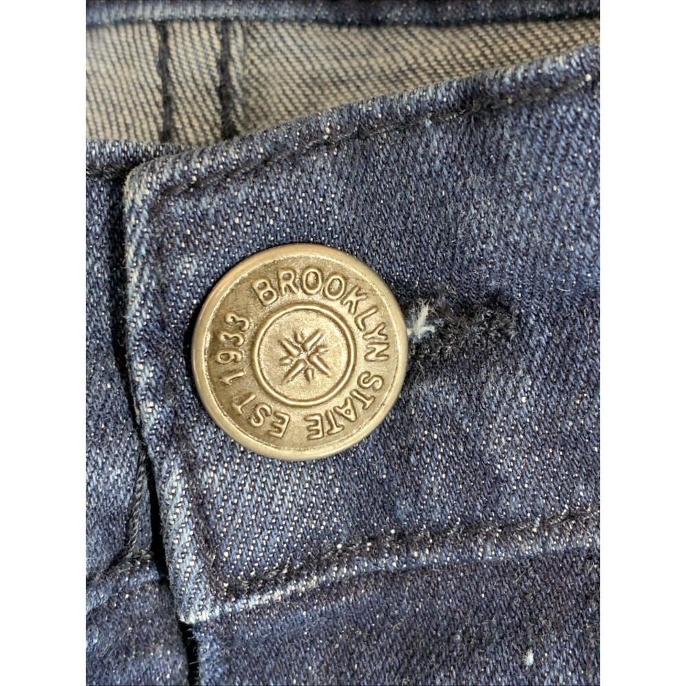 Brooklyn State Denim Jeans Men's Size 34 Blue Distressed Destroyed - Picture 15 of 16